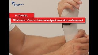 Tuto Rolyan  Réalisation dune orthèse de poignet palmaire en Aquaplast [upl. by Junina]