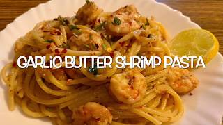 Garlic Butter Shrimp Pasta  Garlic Butter Prawn Pasta  Easy Garlic Pasta [upl. by Reeve369]