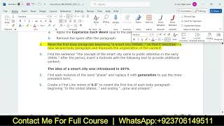 Word Module 2 SAM Project 1a Smart Cities  NPWD36520212a  New Perspectives Word 3652021 [upl. by Ativet]