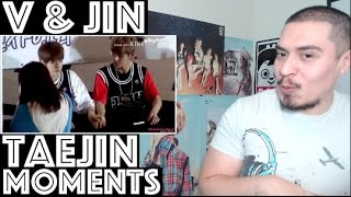 BTS TAEJIN VTAEHYUNG amp JIN MOMENTS REACTION PART 2 [upl. by Rycca]