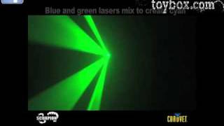 Chauvet SCORPION GBC Laser Demo [upl. by Julietta928]