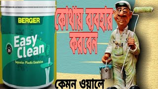 উন্নত মানের রং গুলো কি ভাবে ব্যবহার করতে হয় জেনে নিনBerger easy clean paint detailscolour quality [upl. by Rosenblast]