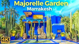 Majorelle Garden Marrakesh Morocco 4K Ultra HD 60 FPS [upl. by Nedla]