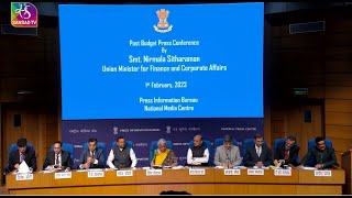 Union Budget 202324 PostBudget Press Conference by Finance Minister Nirmala Sitharaman [upl. by Avahc]