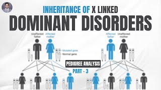 Inheritance of X Linked Dominant Disorders  Pedigree Analysis Part  3  Learn with Nataraj [upl. by Nehtanoj]