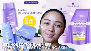 FreshSkinlab RETINOL Advanced Wrinkle Repair LOTIONS with SPF Serum amp Soothing Gel for aging skin [upl. by Misak229]