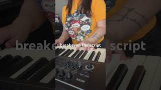 breakeven the script singing cover piano [upl. by Enier141]