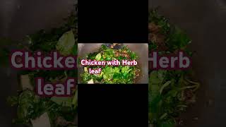 Chicken with Herbs leaf🌿🍀 youtubeshorts shortvideo shortsvideo shortsfeed shorts short share [upl. by Nnylrefinnej]