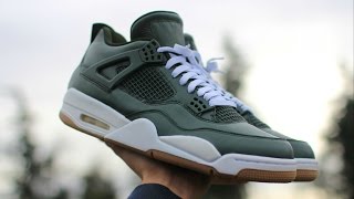 HOW TO Custom SPECIAL FORCES OLIVE Jordan 4 [upl. by Ferretti]