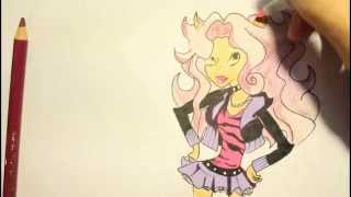 How To Draw Clawdeen WolfFrom Monster High Step By StepEasy13 wishesCómo dibujar [upl. by Arahahs]