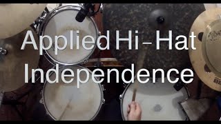 Applied Hihat Foot independence  Part 4  Jamming With a Backing Track [upl. by Zolnay816]