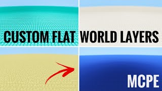 How to Make Custom Flat World Layers in MCPE No Mods Android [upl. by Patsy]