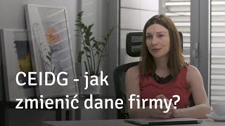 CEIDG  Jak zmienić dane firmy [upl. by Delainey478]