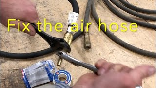 How to fix a damaged air hose [upl. by Thais]