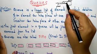 Queues  FIFO amp Applications  Data Structures  Lec12  Bhanu Priya [upl. by Boyer943]