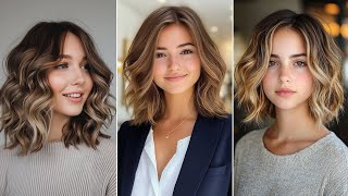 Short Bob Haircuts For Trendy amp Chic Look 2024 Wavy Shag Haircut 2024 Hair Color Ideas haircut [upl. by Shank]