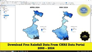 How to Download Rainfall data from CHRS Data Portal  High Resolution 2024 [upl. by Elleirua80]