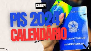 CALENDÃRIO OFICIAL PISPASEP 2024 QUANDO COMEÃ‡A OS PAGAMENTOS DO PIS 2024 [upl. by Friedrick130]