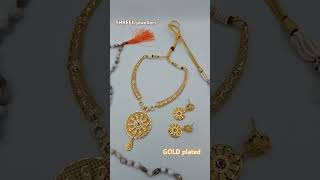 Mini Necklace gramgold jewellery wedding goldjewellery tranding new [upl. by Nahij]