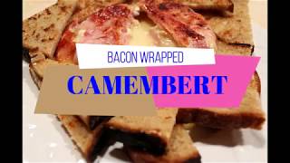 Bacon wrapped camembert with Garlic toast  wwwfunkyfoodiescom [upl. by Anitaf]