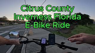 Citrus County Inverness Florida EBike Ride [upl. by Airt]