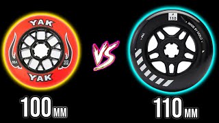 100mm inline skate wheels vs 110mm wheels [upl. by Shira697]