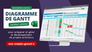 Créer un diagramme de GANTT 100 sur Excel [upl. by Samy]