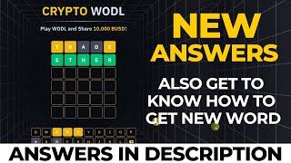 New Binance Crypto WODL complete answers [upl. by Ecnav230]