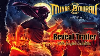 Minnal Murali English Reveal Trailer  with Subtitle  Tovino Thomas  Basil Joseph  Sophia paul [upl. by Enawtna]