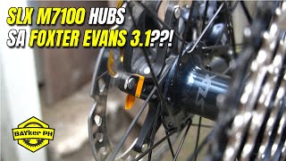 SLX M7100 Hubs sa Foxter Evans 31 Paano nga ba kinabit ang Thru Axle SLX Hubs sa QR na frame [upl. by Pietro]