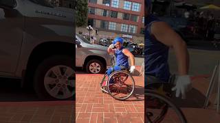 Gotta Go Fast ♿️🔵🦔 sonicthehedgehog wheelchair [upl. by Strephonn]