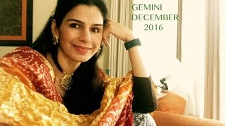 GEMINI ASTROLOGY DECEMBER HOROSCOPE 2016 Tarot by Anisha [upl. by Yboj]