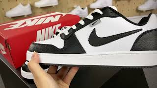 Nike Ebernon Low PremiumquotWhiteBlackWolf Greyquot Add WhatsApp：86 15980346095 [upl. by Helbon]