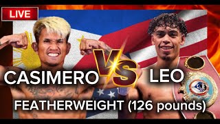 CASIMERO VS LEO  MAGHAHARAP SA 126 POUNDS FEATHERWEIGHT [upl. by Pelligrini]