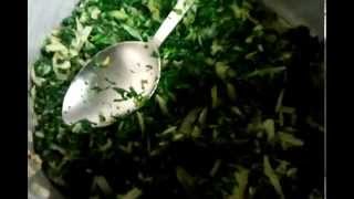 How to cook spinach saag bhaji British Indian cooking Indian Restaurant Cooking [upl. by Widera799]