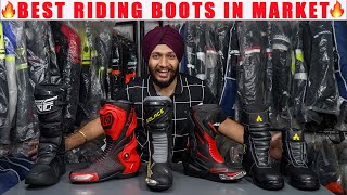 BEST AFFORDABLE RIDING BOOTS AVAILABLE IN THE MARKET  ORAZO  AXOR  SOLACE  RYO  FLY RACING [upl. by Doownyl]