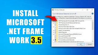 How to Install Microsoft NET Framework 35 in Windows 10 [upl. by Shauna457]