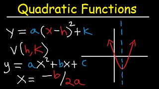 How To Graph Quadratic Functions In Vertex Form and Standard Form [upl. by Phonsa]