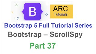 Bootstrap Tutorial For Beginners 37  Bootstrap ScrollSpy Tutorial  Bootstrap 5 Full Course [upl. by Cormac963]