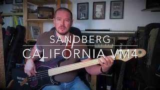 Sandberg California VM4 Violetburst Bass Guitar Soundcheck [upl. by Lahcym]