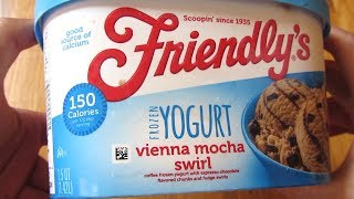 Friendlys Ice Cream  Vienna Mocha Swirl  Frozen Yogurt [upl. by Clance783]