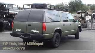 1994 Military GMC Suburban 2500 with 6 5 Liter Turbo Diesel from FTF Tech [upl. by Idnek]