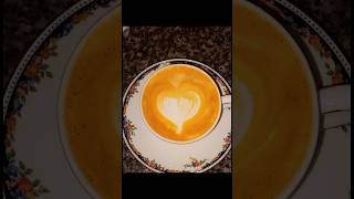 Heart latte art latteeart shortvideo coffee [upl. by Ydnih]