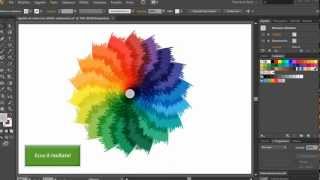 VIDEO TUTORIAL  Creare uno spettro di colori con effetto carboncino  Adobe Illustrator cs6 [upl. by Akeirahs]