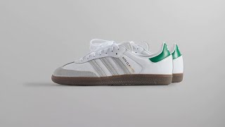 KITH Classics x adidas Originals Samba OG White and Green [upl. by Aenert589]