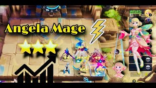 HERO ANGELA MAGE CARRY EARLY GAME  MAGIC CHESS MLBB [upl. by Shiverick]