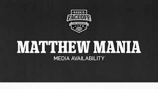 Defenseman Matthew Mania   2024 LA Kings Rookie Faceoff  Media Availability [upl. by Cutty]