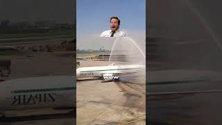 Why Do Airplanes Get Sprayed with Water Before Takeoff  Water Salute Explained facts [upl. by Guenna]