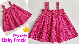 Very Easy Baby Frock cutting and stitching For 6 Month Baby  Baby Frock design [upl. by Ecnaiva]