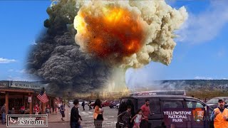 Horrible Today Live Footage Explosion Giant Caldera Under Yellowstone Park Threatens Lives Visitors [upl. by Drawdesemaj]